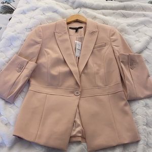 Dusty rose stretchy blazer